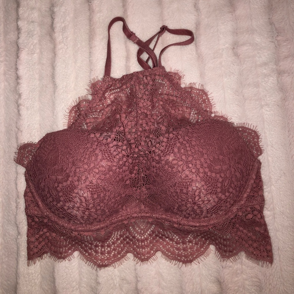 Victoria’s Secret (Pink) Pink High Neck Bralette